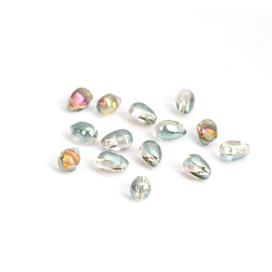 

Бусина Finding Капля Полупрозрачный с бензиновым переливом 9 мм x 6 мм, 0.8 мм