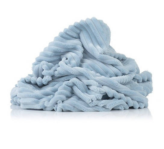 

Плюш Minky stripes голубой