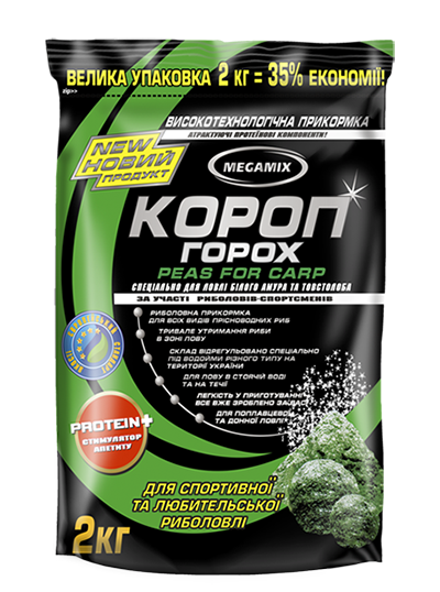 

Прикормка "Мегамикс" Карп "Горох" 2000г Megamix Peas For Carp