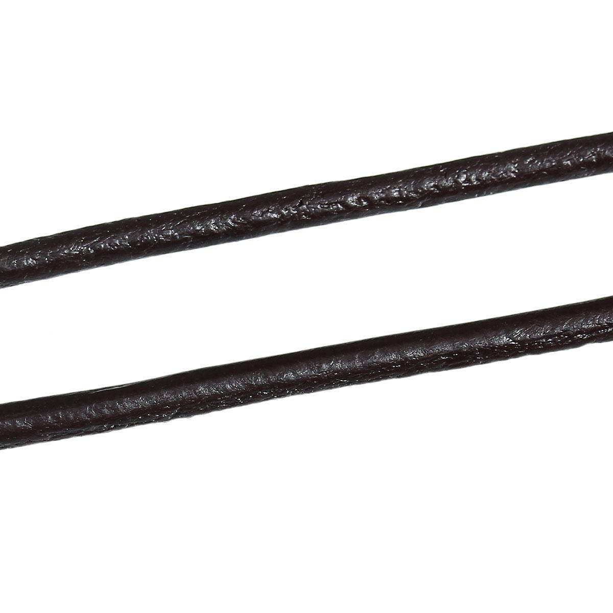 

Кожаный Шнур, Круглый, для Бижутерии, 3 mm, Кофейный