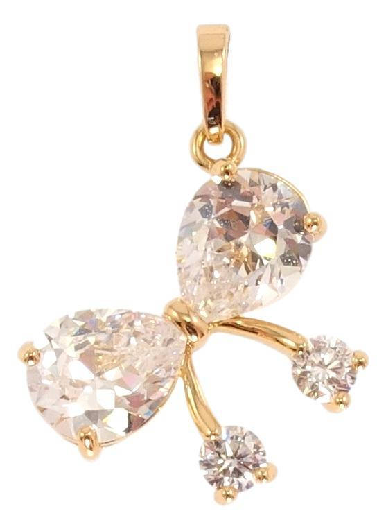 

Кулон Xuping Позолота 18K "Кристальный бантик"