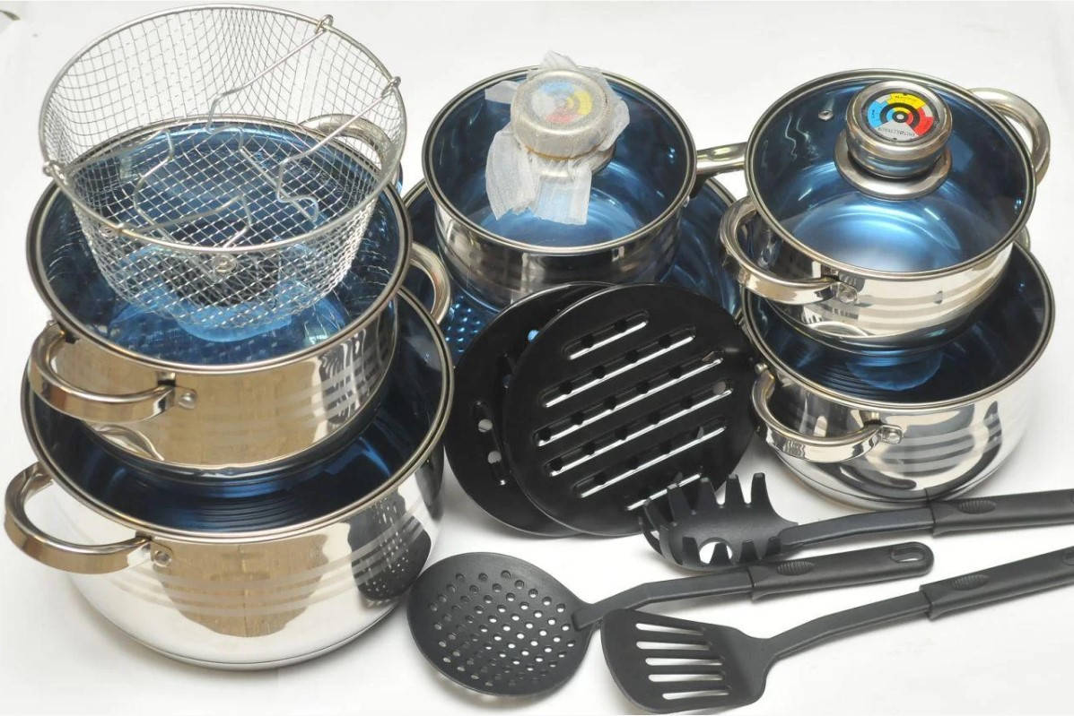 

Набор кухонной посуды 18 предметов Swiss Family SF-1225 MB