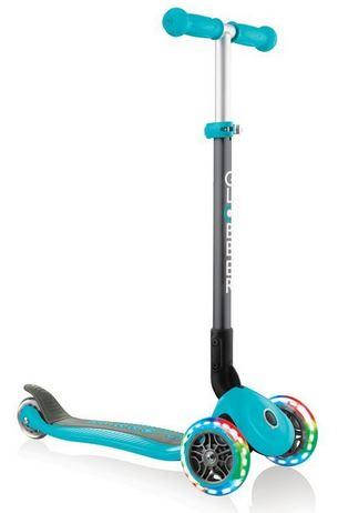

Детский самокат Globber Primo Foldable Lights Teal, Бирюзовый