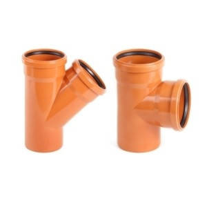 

Тройник ПВХ Ø160/110 угол 45°