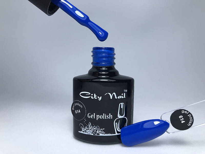 

Гель-лак CityNail 614 цвет Кобальта Королевский синий - Синие гель лаки
