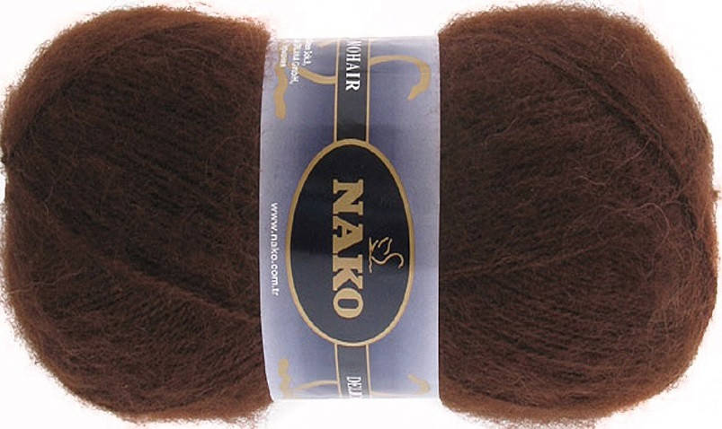 

Nako Mohair Eligant коричневый № 1182 / Delicate 6106
