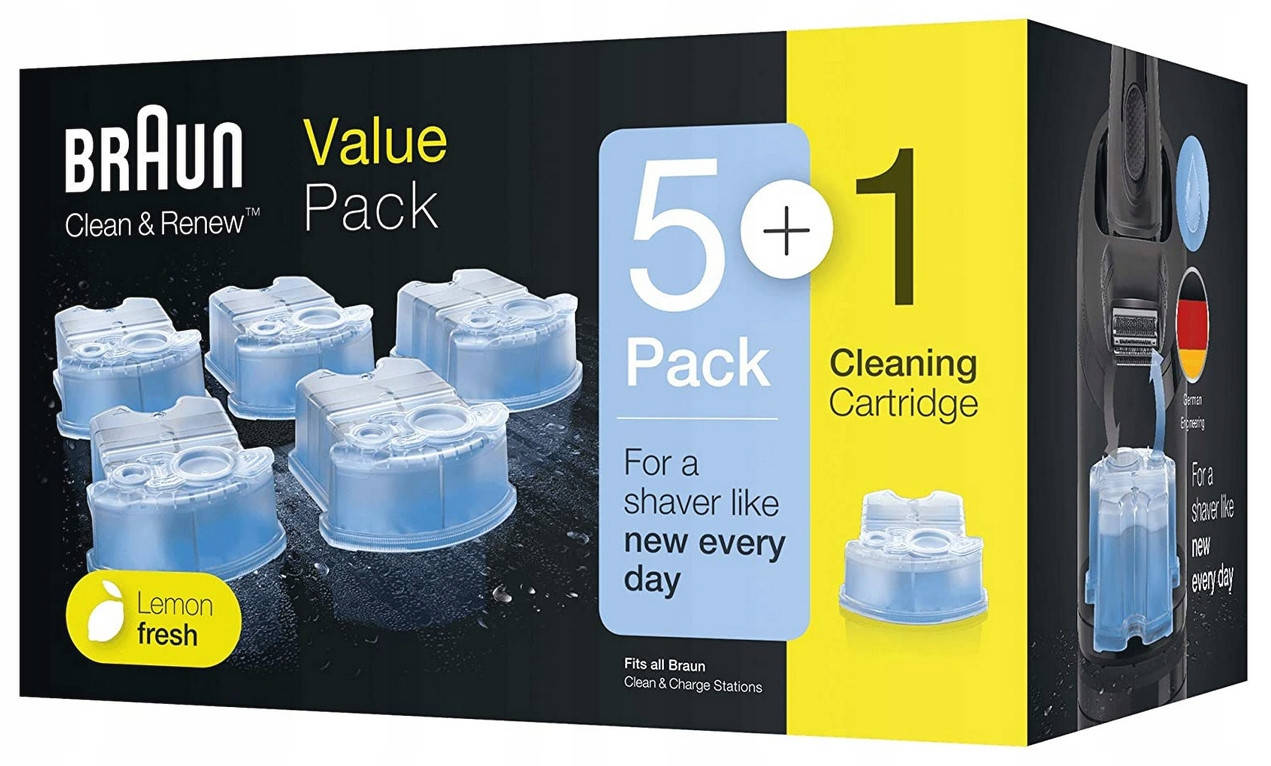 

Картридж для очищення бритви Braun CCR5+1 Clean & Renew