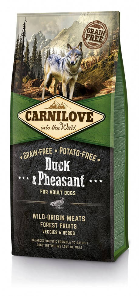 

Сухой корм для собак Carnilove Duck & Pheasant беззерновой с уткой и фазаном 12 кг