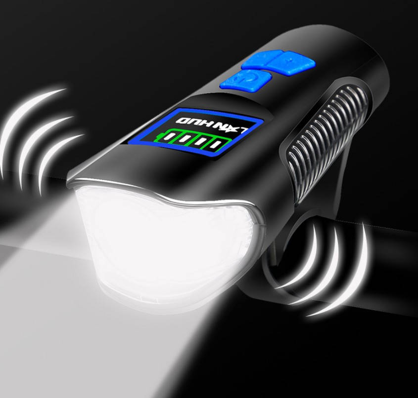 

Многоцветная велофара XA-585 со звуковыми сигналами и с индикатором зарядки