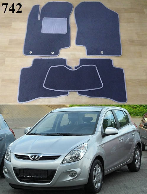

Ворсовые коврики на Hyundai i20 '08-14
