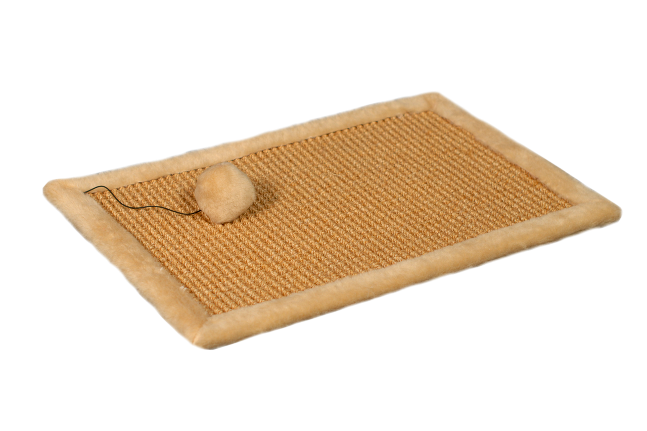 

Когтеточка-коврик для кошки Мур-Мяу Бежевая