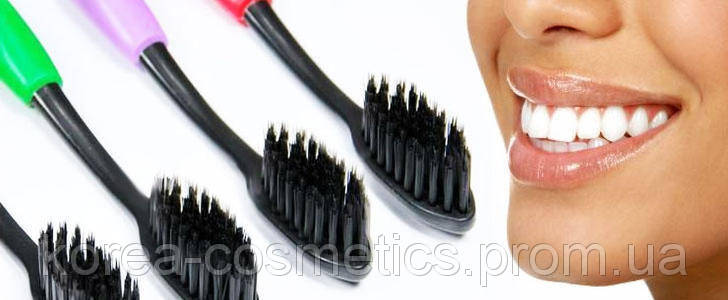 

Бамбуковые зубные щетки с угольным напылением Nano Dental Care