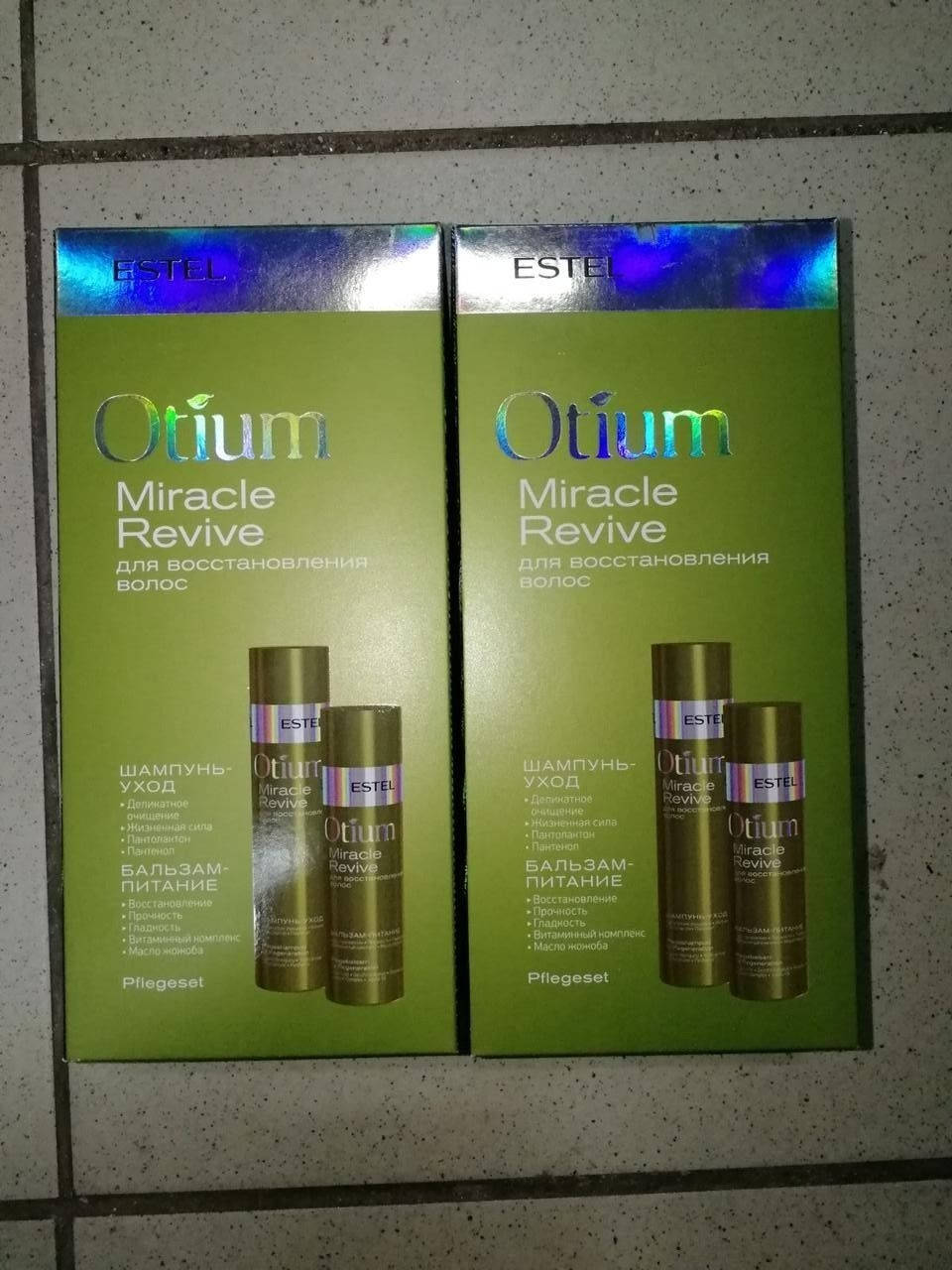 

Набор для восстановления волос (шампунь + бальзам) Estel Otium Miracle Revive 250 мл+200мл