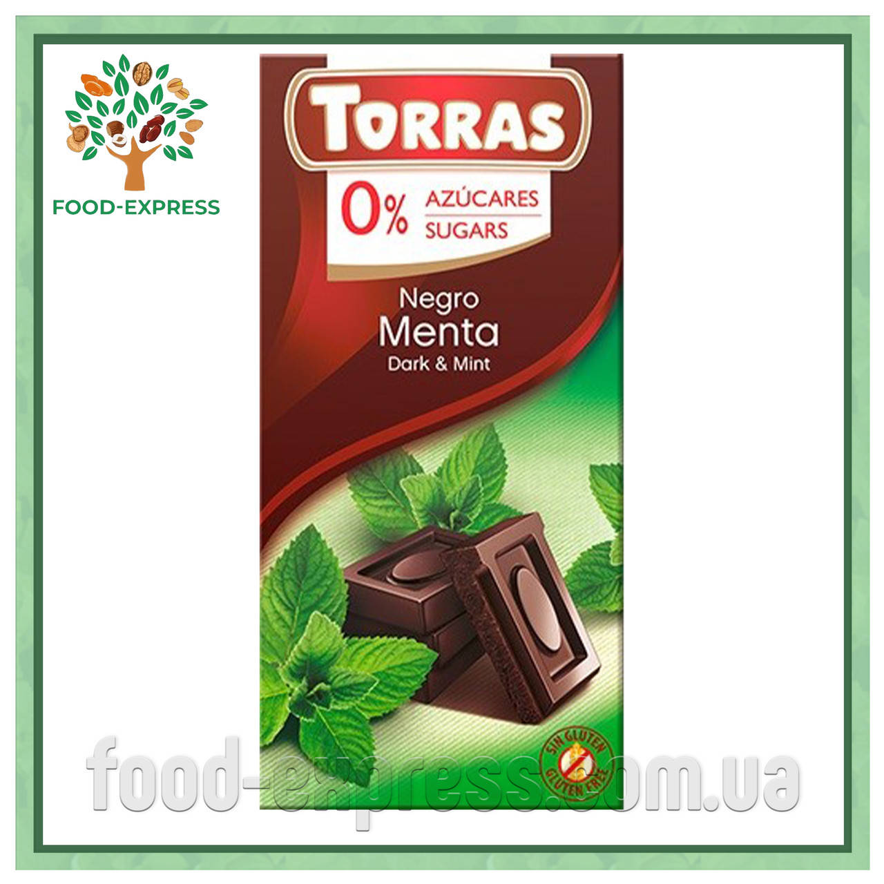 

TORRAS черный с мятой, без сахара 75Г