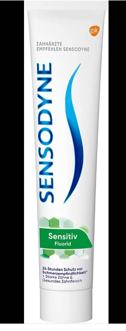 

Зубна паста Sensodyne, чутлива до фтору. 75мл. Німеччина