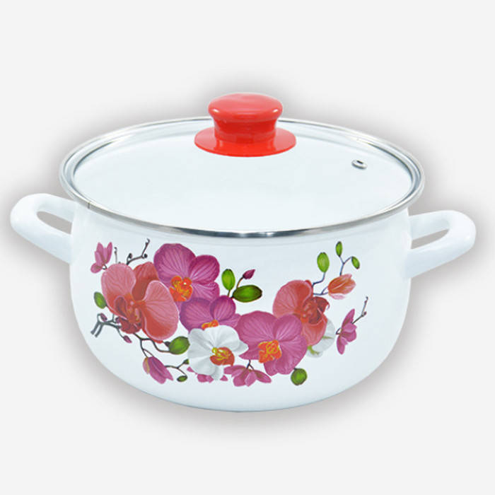 

Кастрюля UST Орхидея со стеклянной крышкой 4 л H01