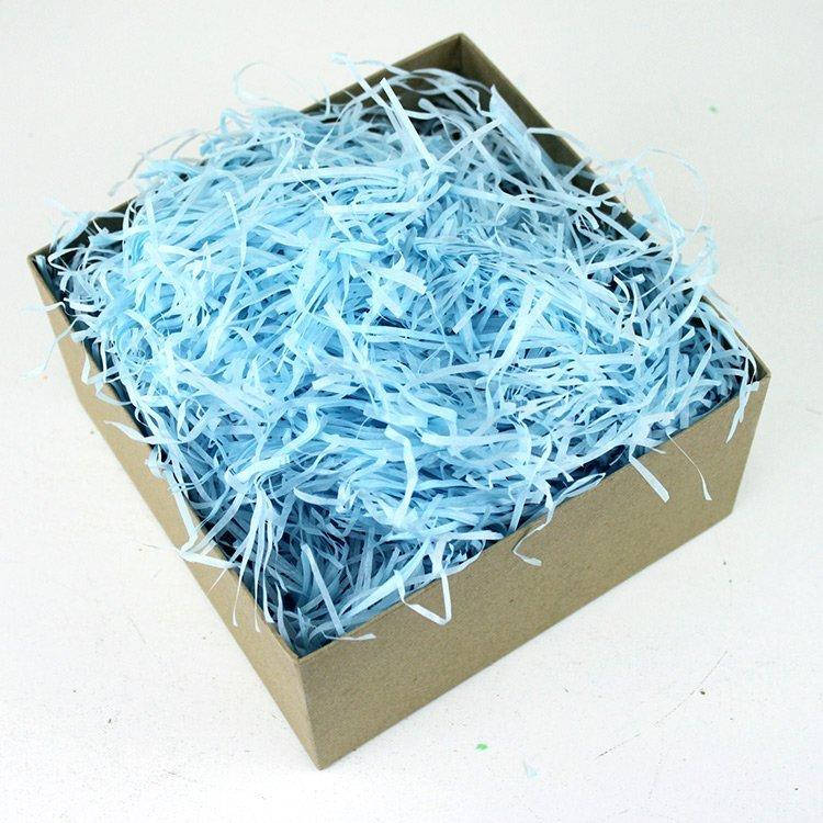 

Бумажный наполнитель голубой 2мм, 50 грамм