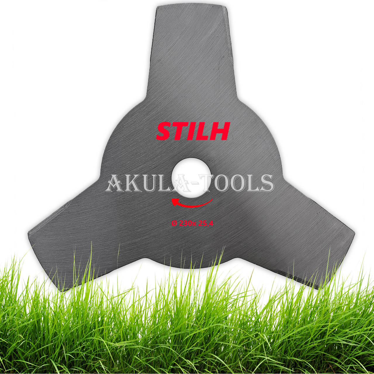 

Диск 3-х лопастной штрокий STIHL 230мм по траве для мотокосы и бензокосы