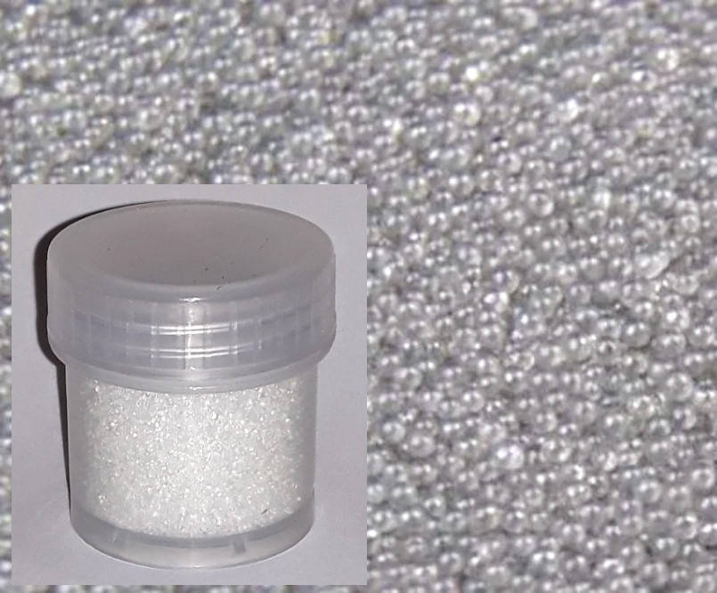 

Микробисер Бульонки ПРОЗРАЧНЫЙ 0,6-0,8 мм 10 г баночка для декора