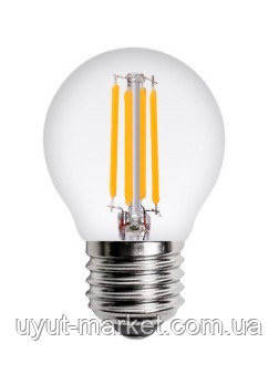 

Светодиодная лампочка Filament 4Вт Е27 G45, 2700K для гирлянд