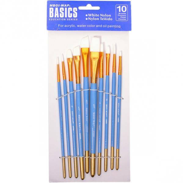 

Набор художественных кистей 10шт синтетические