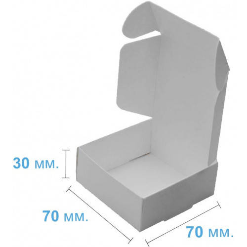 

Подарочная картонная коробка белая 70 х 70 х 30, коробка для подарка, бьюти набора, коробочка подарочная, Белый