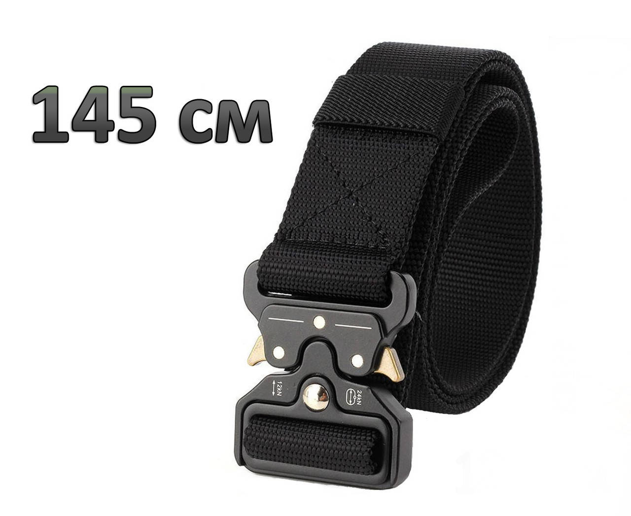 

Ремінь тактичний система Cobra 120 см, 145 см металева пряжка багатофункціональний Олива, чорний Черный, 130 - 150 см.