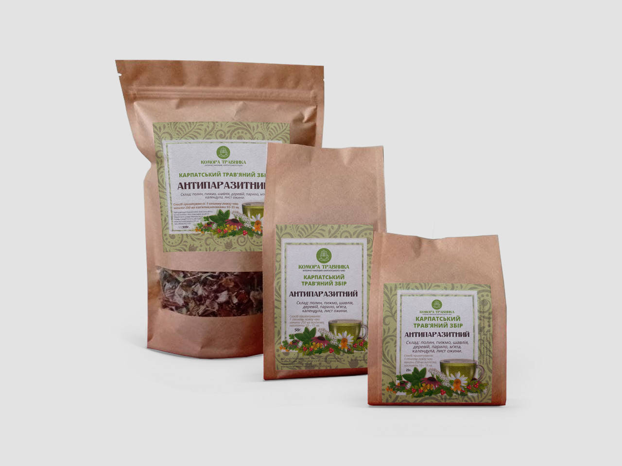 

Карпатский травяной чай "Анти паразитарный" 100г.