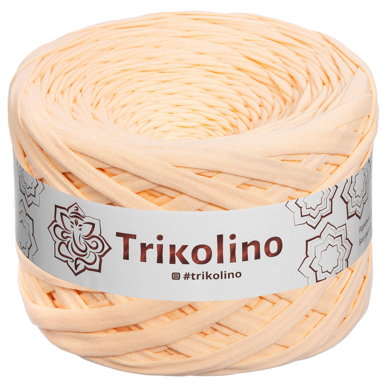 

Trikolino (Триколино) 7-9 мм 100 м абрикос № 57 Трикотажная пряжа, нитки для вязания.
