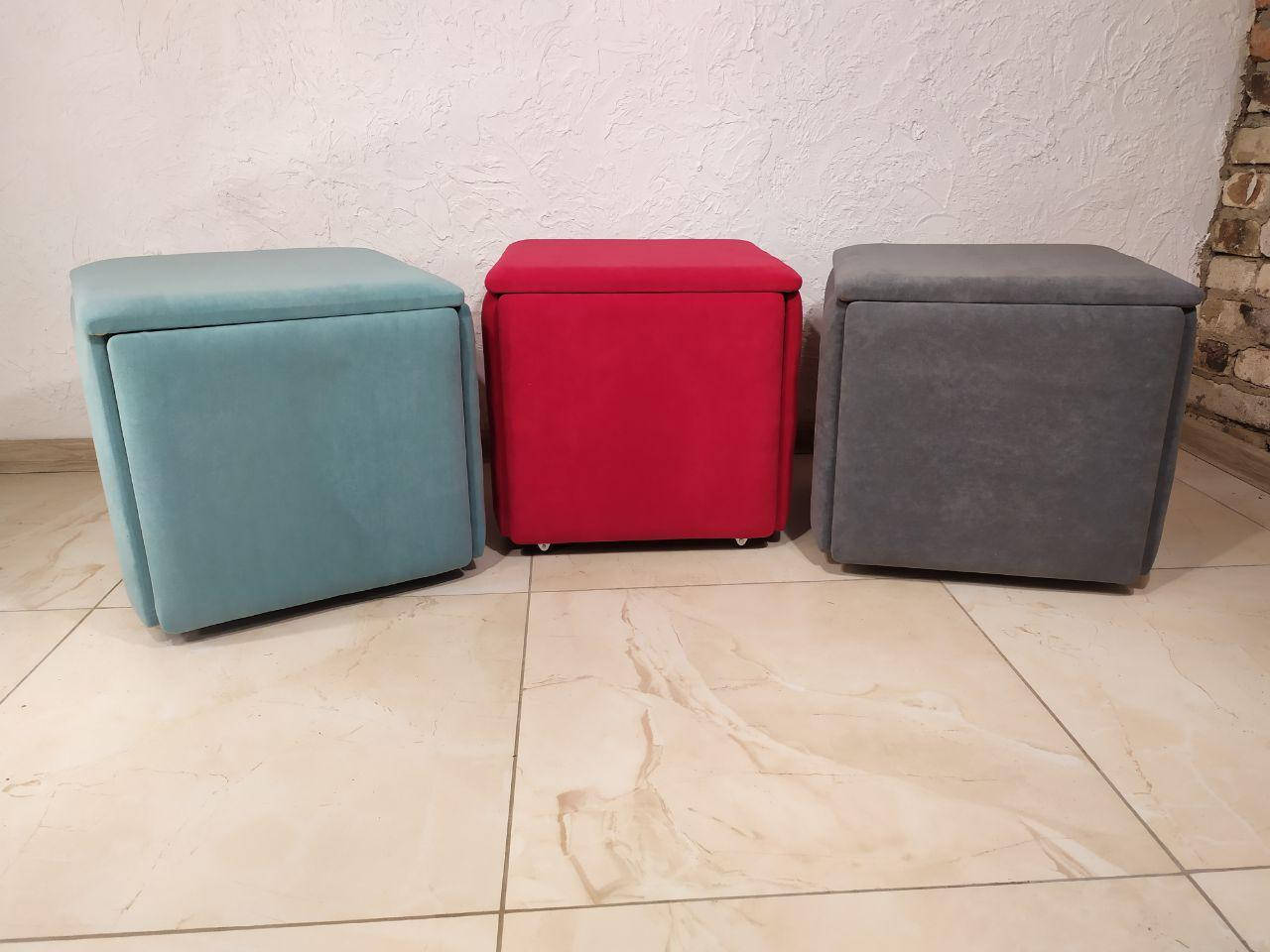 

Пуф трансформер 5 в 1 Пять сидений в одном Смарт пуфик Куб - табурет Складные пуфики. simple