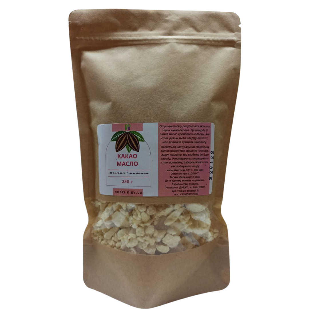 

Какао масло дезодорированное (250 г)