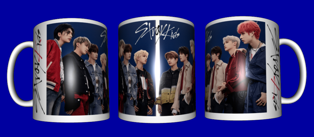 

Кружка с принтом состава музыкальной группы Страй Кидз Stray Kids SKZ
