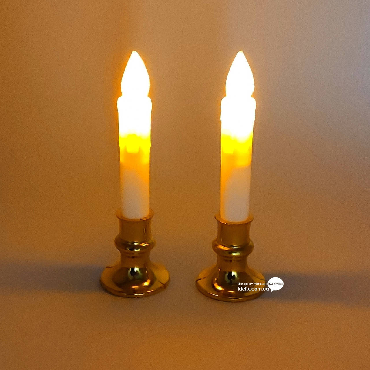

Свечи с LED подсветкой набор 2шт 10см (32852A)