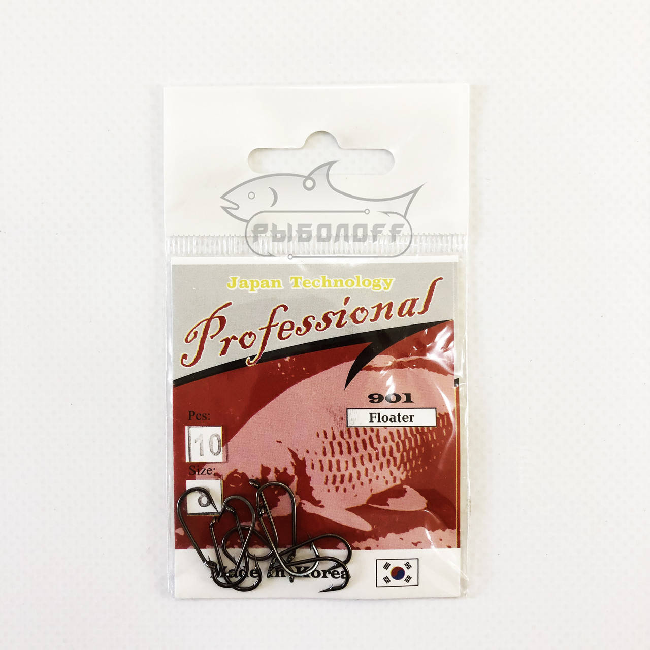 

Крючки рыбацкие Professional 901 размер 8 количество 10
