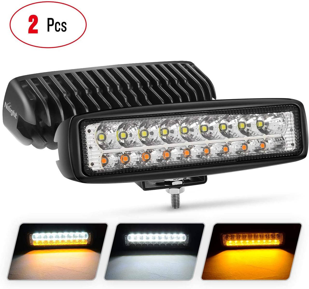 

Светодиодная LED фара 36Вт (светодиоды 2w x18шт + з поворотником) Широкий луч (Комплект 2шт)