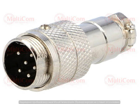 

01-06-054. Штекер MIC 346 под кабель, 6pin, диам.-16мм