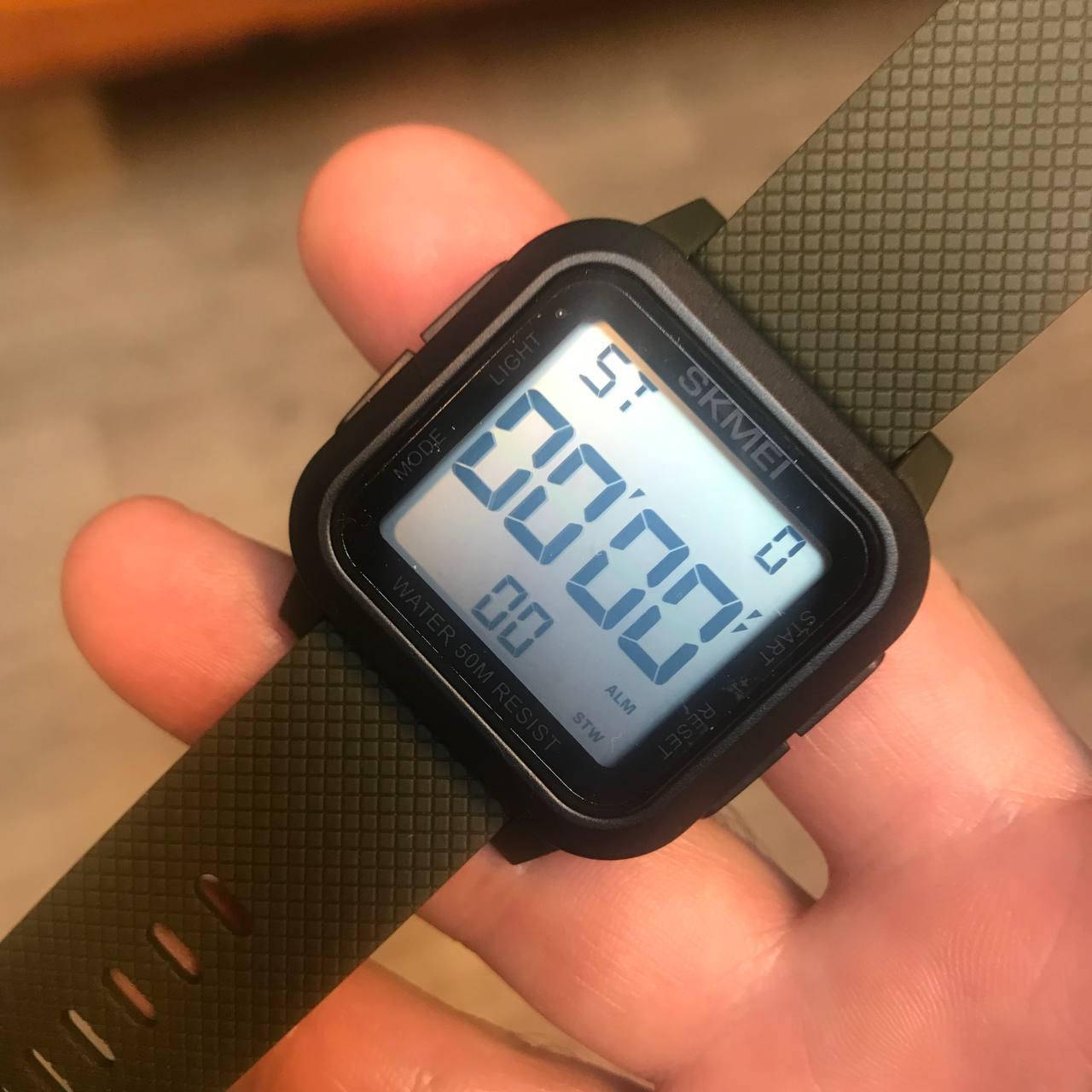 

Наручные мужские часы Skmei 1894 Армейские с зеленым ремешком + ПОДАРОК батарейки