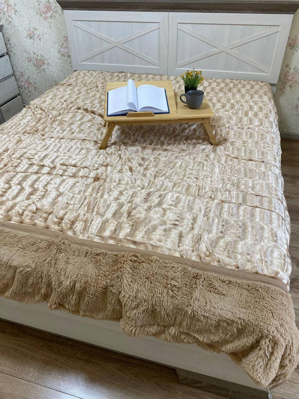 

Покрывало Норка, евро,220*200 см - бежевая, Бежевый