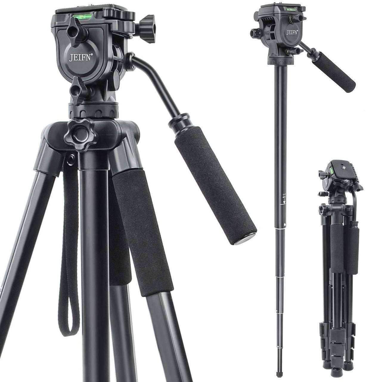 

Штатив + монопод фирмы JEIFN для фотоаппаратов - Q-580 (Q580), Черный