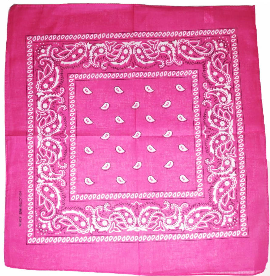 

⭐Бандана классическая ярко-розовая, Розовый