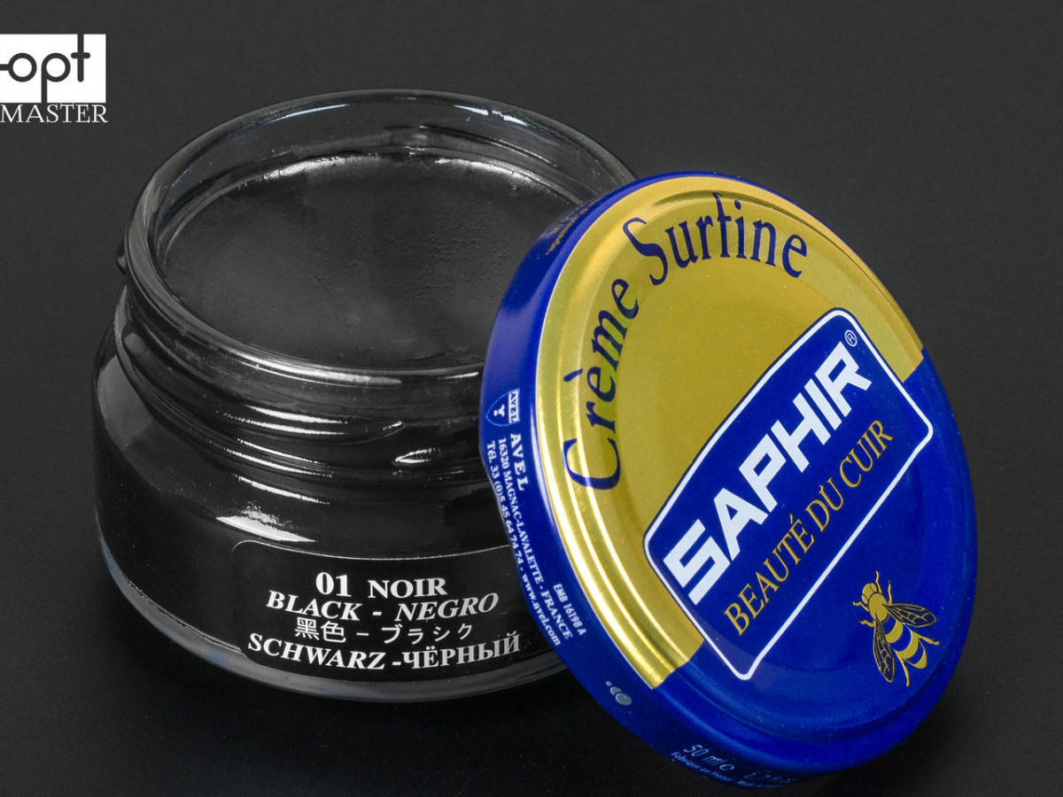 

Крем для обуви Saphir Creme Surfine увлажняющий, цв. черный (01), 50 мл (0032)
