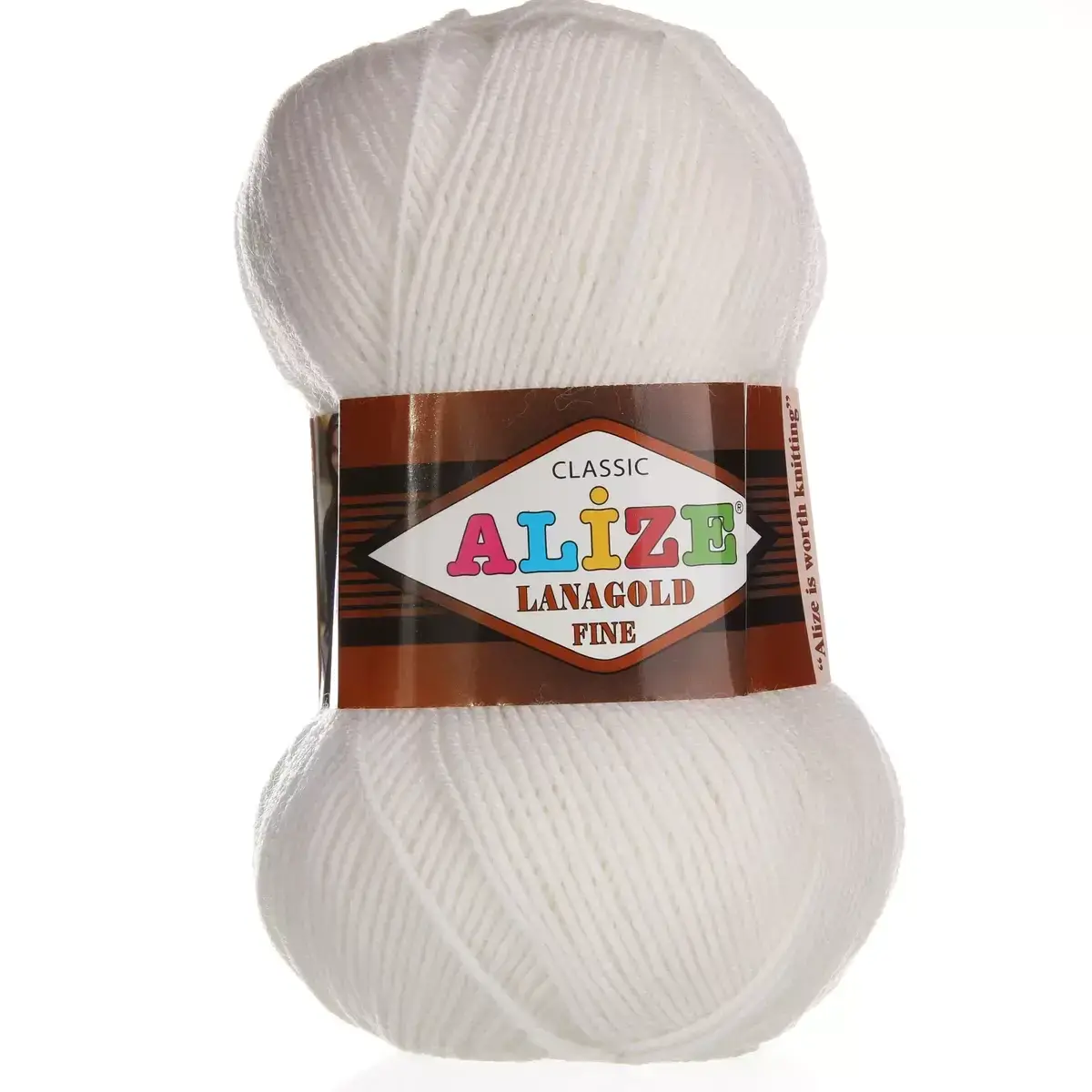 

Пряжа Lanagold fine (Alize, Турция) № 55 белый (еще +18 цветов)