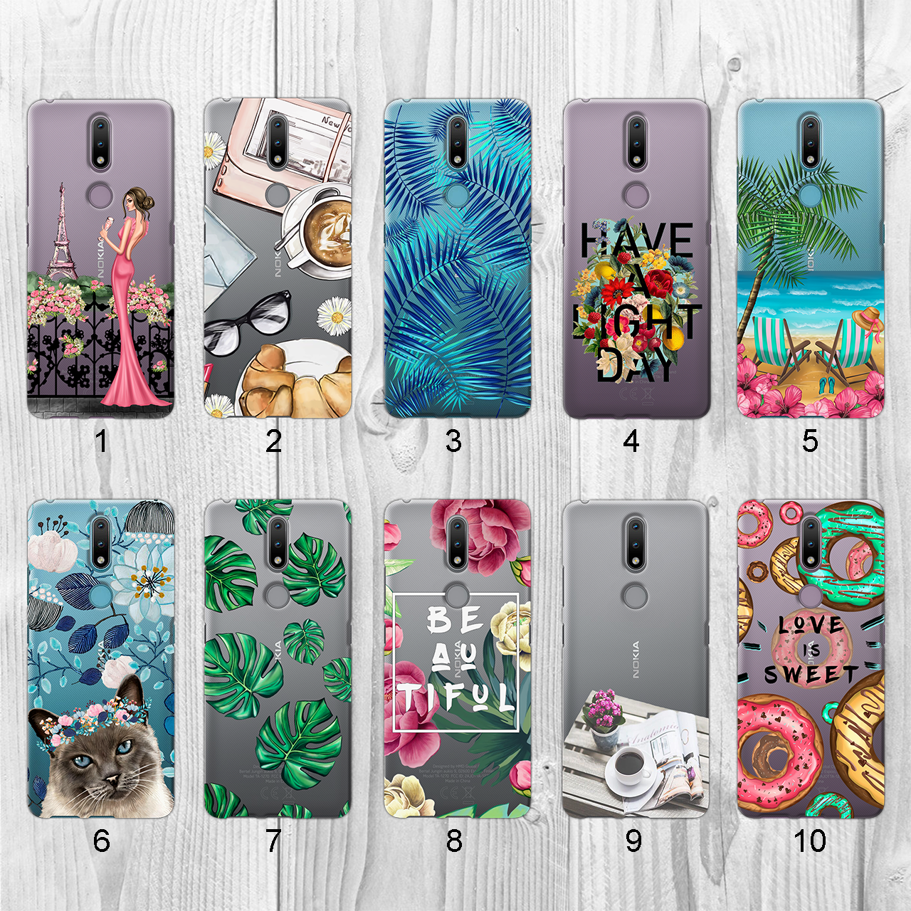 

Силиконовый чехол с рисунком для Nokia 2.4 (new collection)