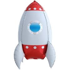 

Фольгированный шарик КНР (42х69 см) Ракета 4D, Разные цвета