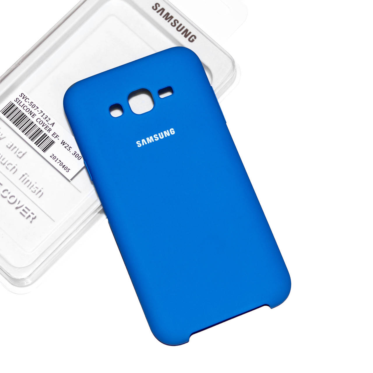 

Силиконовый чехол на Samsung J7 700 (2015) Soft-touch Blue, Синий