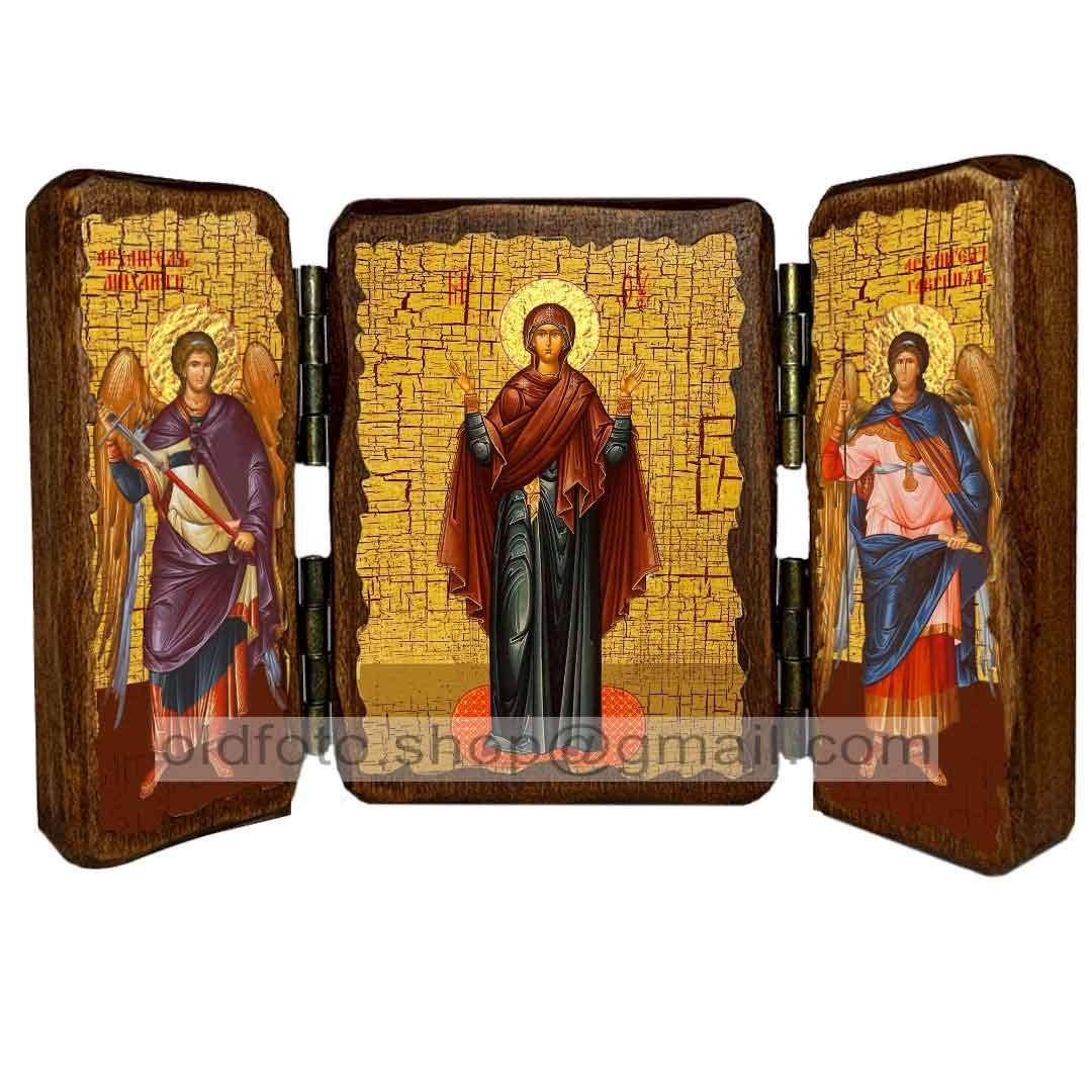 

Нерушимая Стена Икона Пресвятой Богородицы ,икона на дереве 160х110 мм