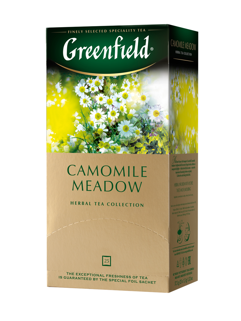 

/Чай травяной 15г*25 пакет Camomile Meadow GREENFIELD