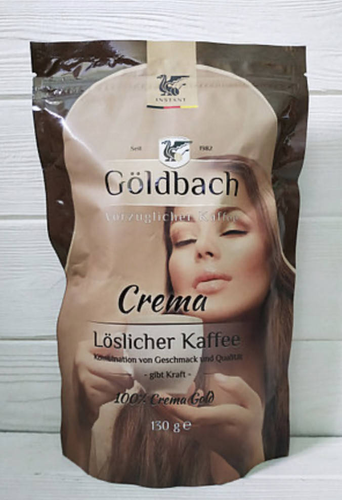 

Кофе растворимый Goldbach Crema 130g пакет