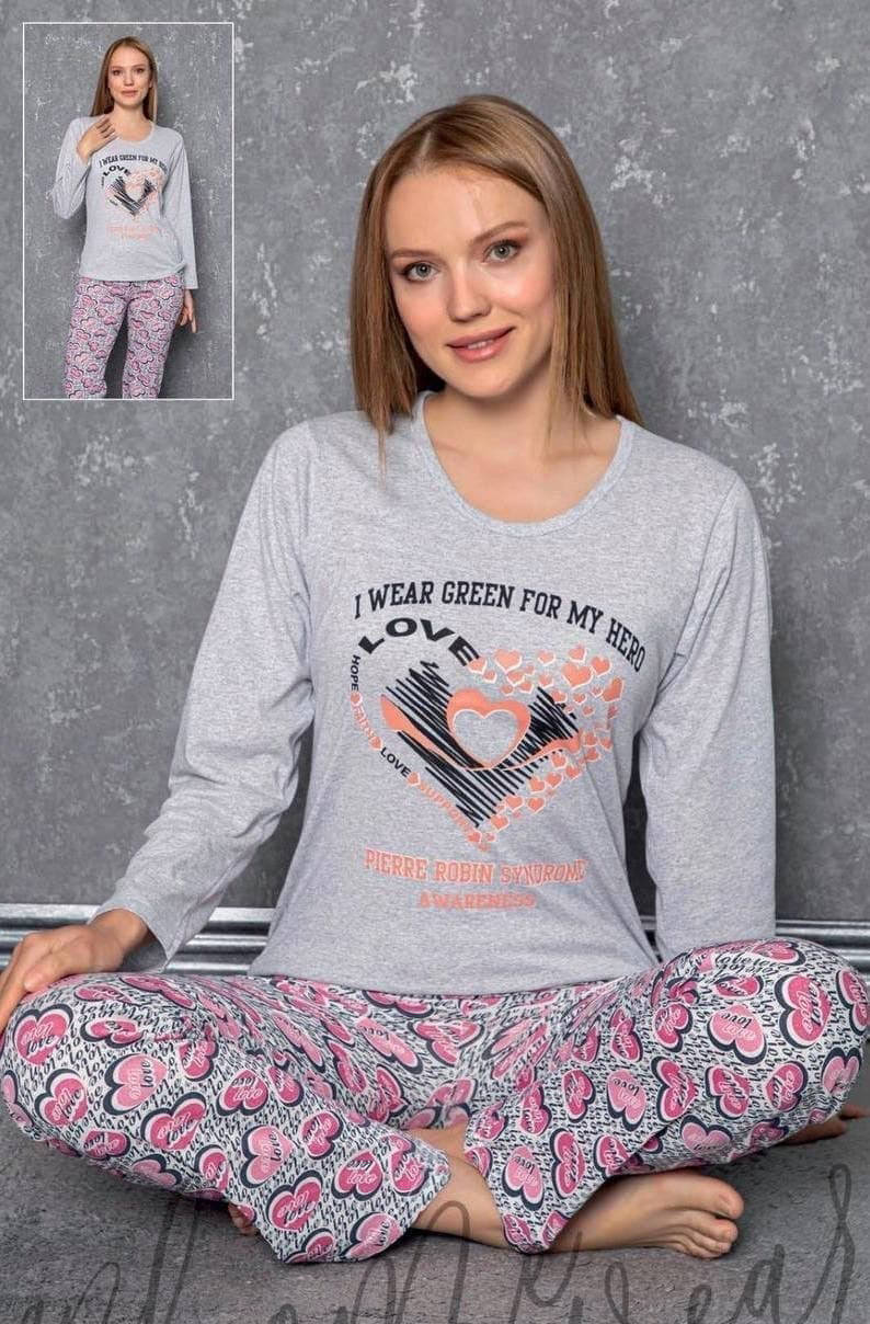 

Пижама женская серая кофта и штаны код П373 XXL