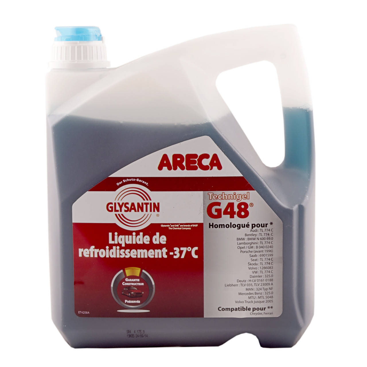 

Антифриз готовый Areca Glysantin Technigel G48 4 л, Синий